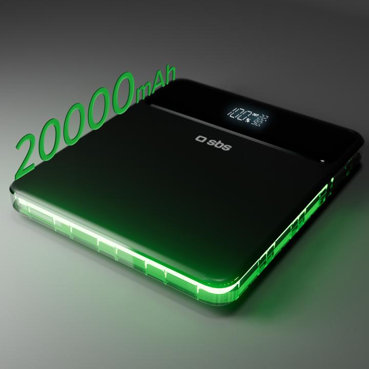Actual product image SBS Ultra-slim, 20,000 mAH, 100 Watt powerbank (20000 mAh, 100 W)