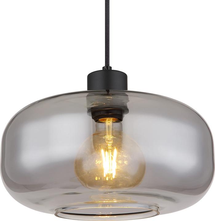 Actual product image Globo Suspension lamp Giuseppe black matt 1xE27 (E27)