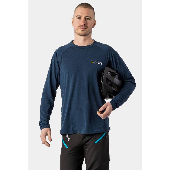 Image du produit dirtlej Mountee drirelease® Merino Longsleeve Jersey, bleu, L (L)