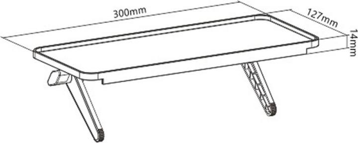 Produktbild Techly Wandhalterung für 1 LCD TV LED 58,42cm-106,68cm 23-42Zoll neigbar schwarz (Wand, 42", 6 kg)