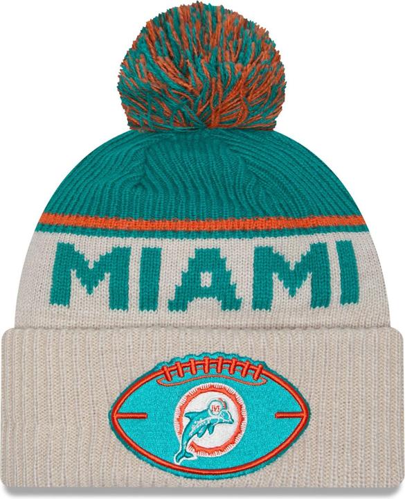 Produktbild New Era NFL Sideline Winter Mütze Miami Dolphins Retro