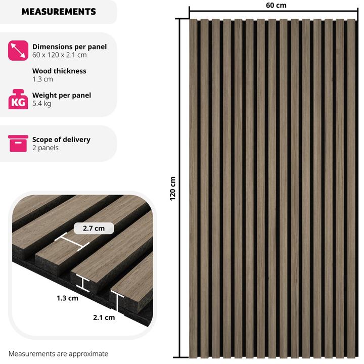 Actual product image tectake Set of 2 acoustic panels Sonic Wall (2 pcs.)