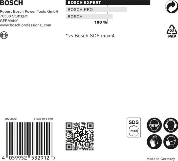 Actual product image Bosch Professional Zubehör EXPERT SDS max-8X hammer drill, 16 x 800 x 940 mm (16 millimetres)