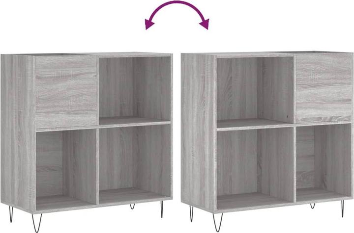 Actual product image VidaXL Plattenschrank Grau Sonoma 84,5x38x89 cm Holzwerkstoff