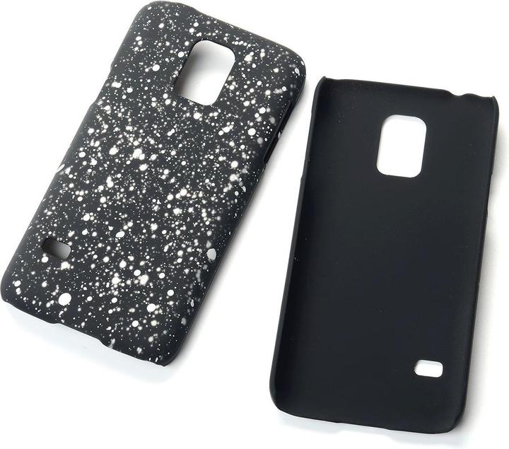Produktbild König Design Handy Hülle Schutz Case Bumper Etuis für Samsung Galaxy S5 Mini 3D Sterne Weiss (Samsung Galaxy S5 Mini)