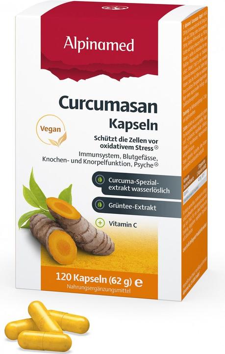 Actual product image Alpinamed Curcumasan Capsules (120 Piece, Capsules, 100 g)
