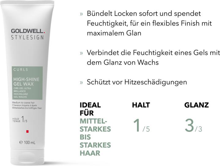 Produktbild Goldwell StyleSign Curls Hochglanz Gel-Wachs (Haarwachs, Haargel, 100 ml)
