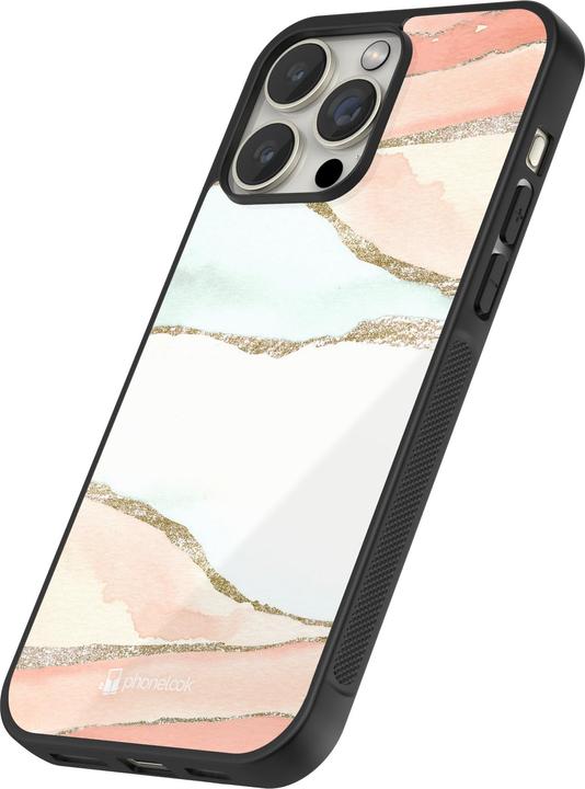 Actual product image PhoneLook Cover Silicone Black Shimmering Orange (Apple iPhone 12 Pro Max)