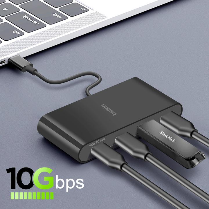 Produktbild Belkin AVC018BTBK (USB-C, 4 Ports)