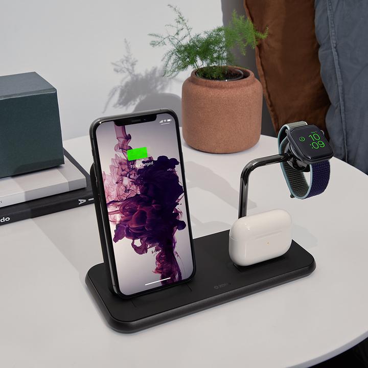 Produktbild Zens Aluminium Dual Wireless Charger + Dock + Watch (20 W)