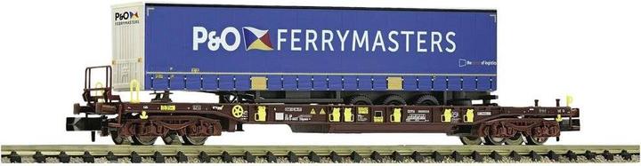 Fleischmann 825061 N Wagon-poche T3 de l'AAE Avec semi-remorque de l'entreprise de transport P&O Ferrymasters (Voie N)