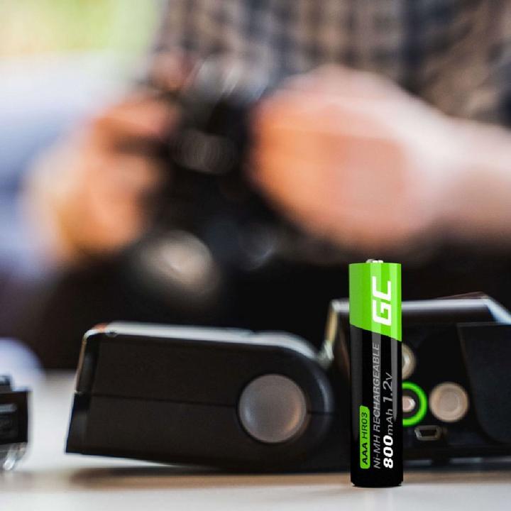 Productafbeelding GreenCell GR08 - Oplaadbare batterij - AAA - nikkelmetaalhydride (NiMH) - 1,2 V - 2 st. (2 Pcs., AAA, 800 mAh)