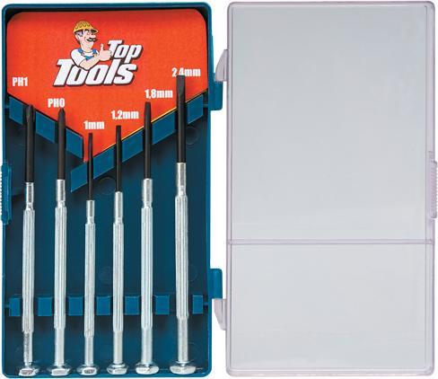 Image du produit TOP Tools Precision screwdrivers 6 pcs. (39D193)
