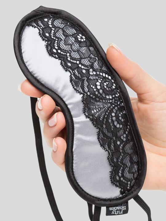 Produktbild Fifty Shades of Grey Play Nice Satin & Lace Blindfold - Black