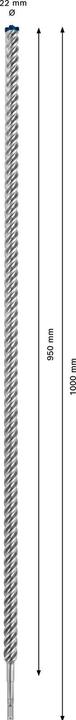 Immagine prodotto Bosch Professional Zubehör Trapano a percussione EXPERT SDS plus-7X, 22 x 950 x 1000 mm (4-22 millimetri)