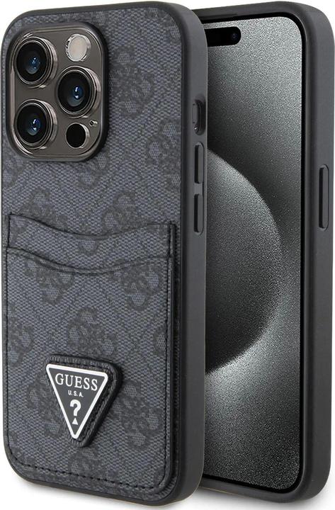 Image du produit Guess Etui en cuir PU avec double emplacement pour carte 4G (Apple iPhone 15 Pro Max)