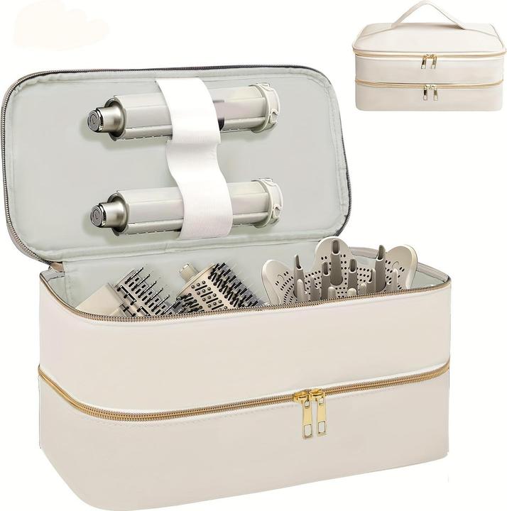Produktbild Only-Bags.Store Zweilagige Haartrockner-Reisetasche - Wasserfeste, kratzfeste Organizer-Tasche mit hohem