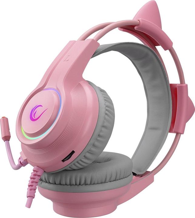 Actual product image Rampage Słuchawki X-CATTY Różowe (RM-K91) (Cable)