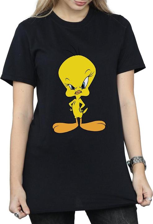 Immagine prodotto Looney Tunes Maglietta boyfriend in cotone di Tweety Angry (S)
