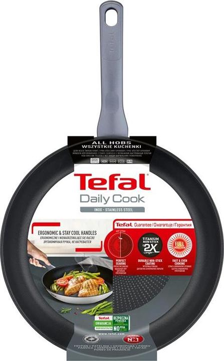 Image du produit Tefal Daily Cook G7300655 (28 cm, Ensemble de casseroles et de poêles de cuisson, Acier inoxydable)