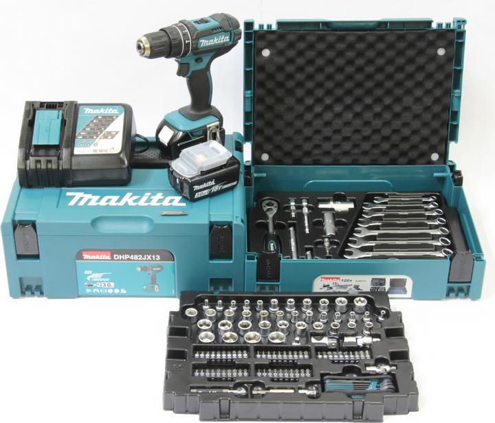 Productafbeelding Makita DHP482JX13 Snoerloze Klopboormachine (Oplaadbare batterij)
