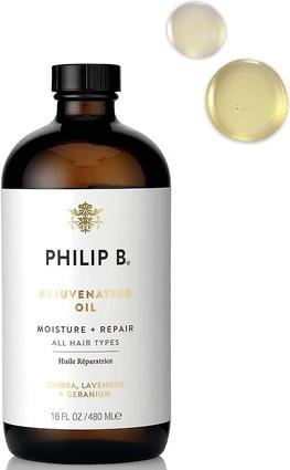 Actual product image Philip B. REJUVENATING OIL for dry to damaged hair & scalp 480 ml (480 ml, Liquid shampoo)