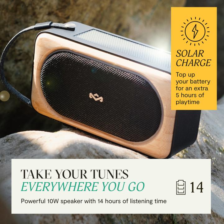 Immagine prodotto House of Marley Roots Solar Bluetooth Lautsprecher (14 h, Pannello solare)