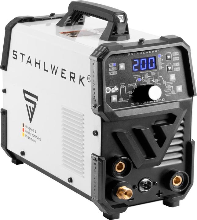Actual product image Stahlwerk Combination welding machine DC TIG 200 Pulse Pro fully equipped 2 in 1