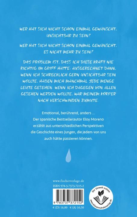 Produktbild Unsichtbar (Deutsch, Ilse Layer, Eloy Moreno, 2023)