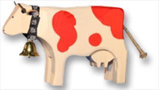 Image du produit Trauffer Vache 3 debout rouge 1026