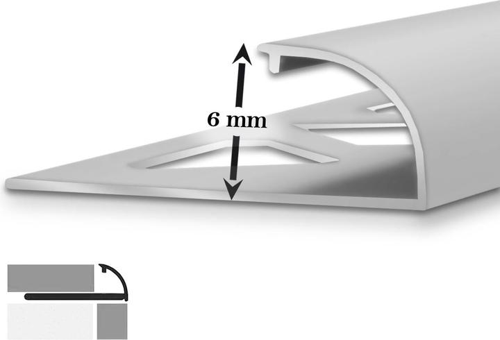 Actual product image Karat C-shaped tile profiles