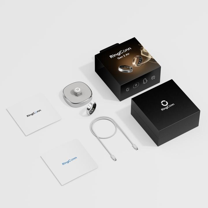 Image du produit RingConn Smart Ring Gen 2 Air (10, Argent)