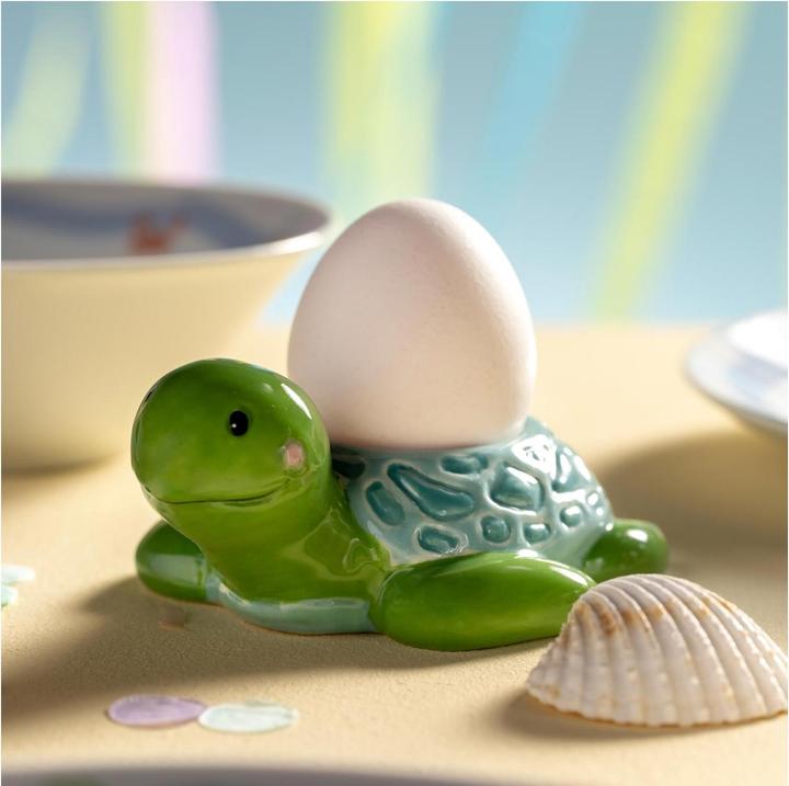 Image du produit Leonardo coquetier enfant Avventura tortue, vert/bleu clair (1 x)