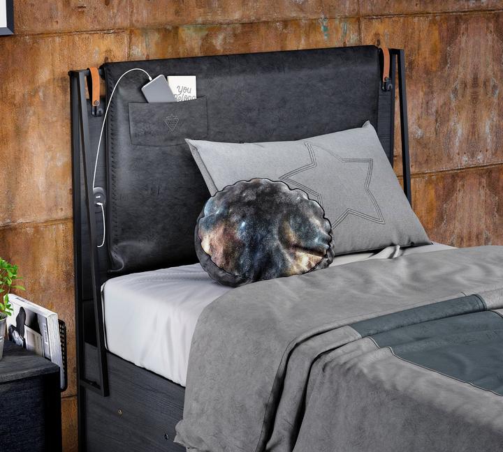 Image du produit Cilek Lit Dark Metal Line (100 x 200 cm)
