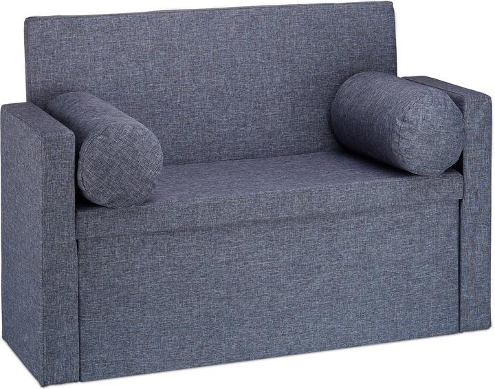 Actual product image Relaxdays Storage Bench with Backrest and Pillows (115 cm)
