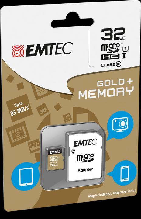 Actual product image Emtec gold elite (32 GB, microSD, U1, UHS-I)