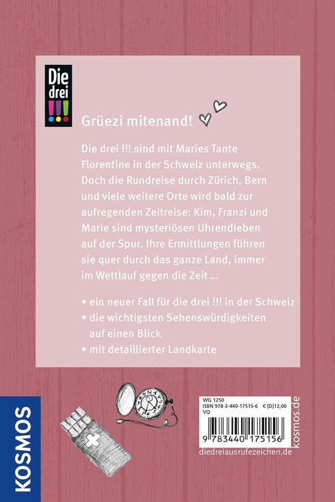 Produktbild Kosmos Die drei!!!, Zürich, Zückerli und ganz viel Schweiz (Deutsch, Franziska Misselwitz, Wich, Henriette, Ina Biber, 2023)