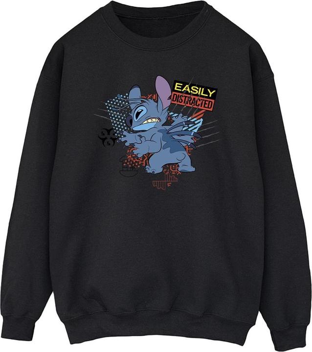 Disney Lilo And Stitch Easily Distracted Sweatshirt (S)