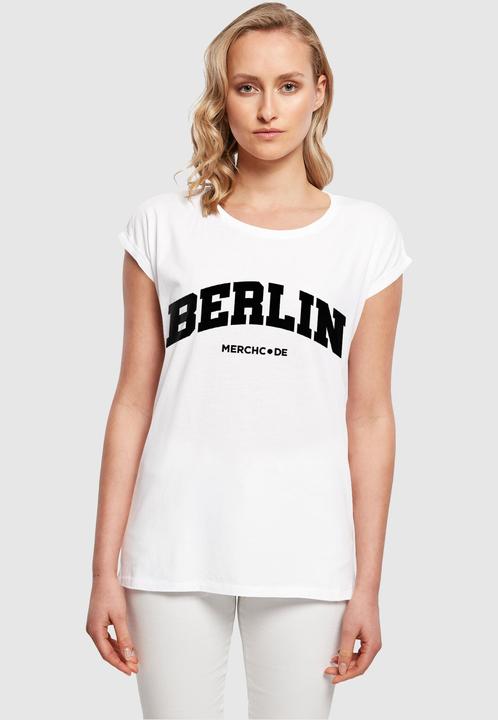 Actual product image Merchcode Ladies Berlin Wording - T-Shirt - 112975 (XS)