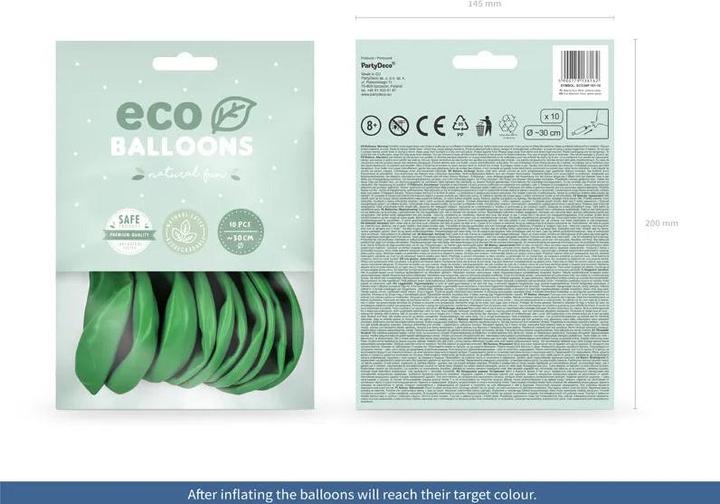Image du produit Partydeco Ballons vert gazon Eco (10 x)