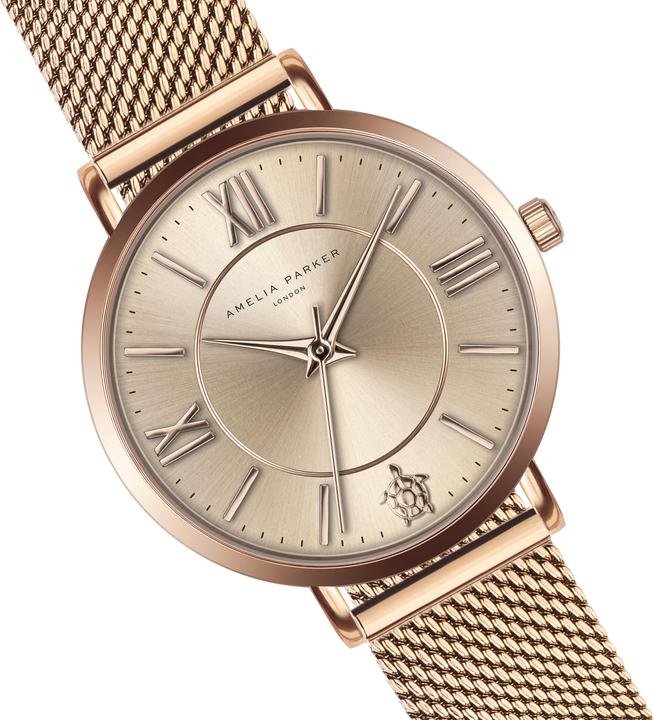 Actual product image Amelia Parker 's watch petite rose mesh (Watch with gemstone, 32 mm)