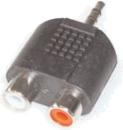 Image du produit E+P GS 17 3.5mm 2 x RCA noir Adaptateur/interface de câble
