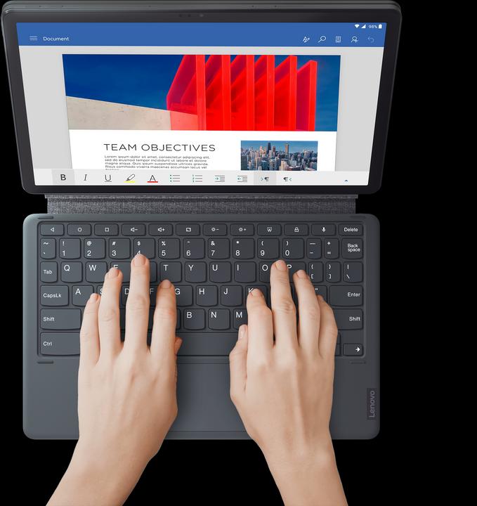 Produktbild Lenovo Tab P11 inkl. CH-Tastatur, Precision Pen 2 (nur WLAN, 11", 128 GB, Slate Grey)