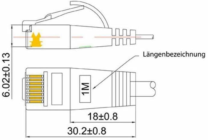 Actual product image Wirewin Network cable (UTP, CAT6, 10 m)