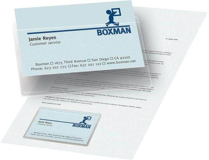 Actual product image Business card pockets 95x60mm (95 x 60 mm)