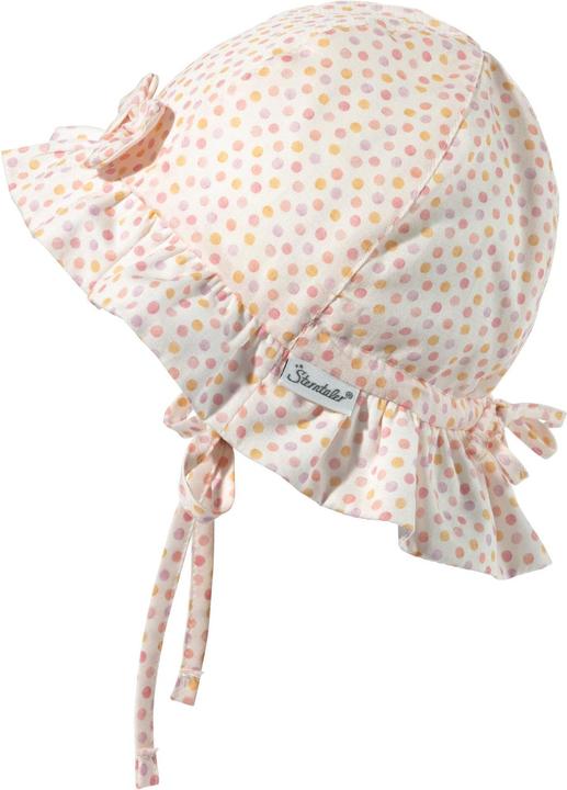 Actual product image Sterntaler Sun hat with bow dots ecru size 49 (49)