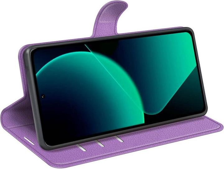 Actual product image Cover-Discount Xiaomi 13T / 13T Pro - Leather case purple (Xiaomi 13T)