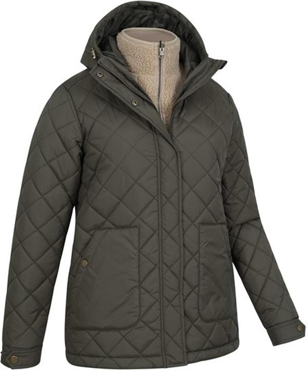 Actual product image Mountain Warehouse Womens/Ladies Nebraskan Borg 3 in 1 Padded Jacket (38 D)