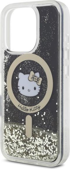 Immagine prodotto Hello Kitty HKHMP16LLGDIK iPhone 16 Pro 6.3" czarny złoty/nero oro custodia rigida Liquid Glitter Fever (Apple iPhone 16 Pro)