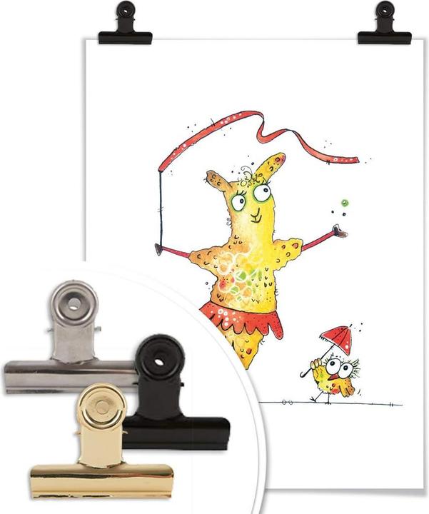 Actual product image Trenddeko Dancing Lama (30 x 40 cm)